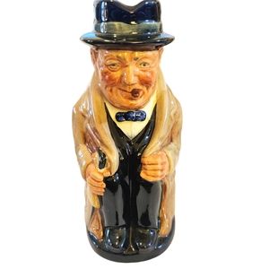 Vintage Royal Doulton Winston Churchill Character Toby Jug/ creamer. Estate find